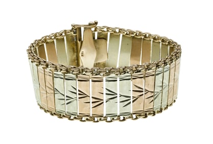 9k Bi-Color Gold Bracelet