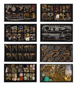 Rhinestone and Victorian Jewelry Assortment