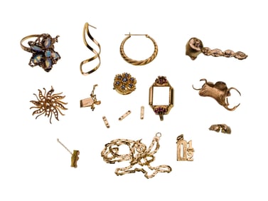 Mixed Gold Scrap Jewelry