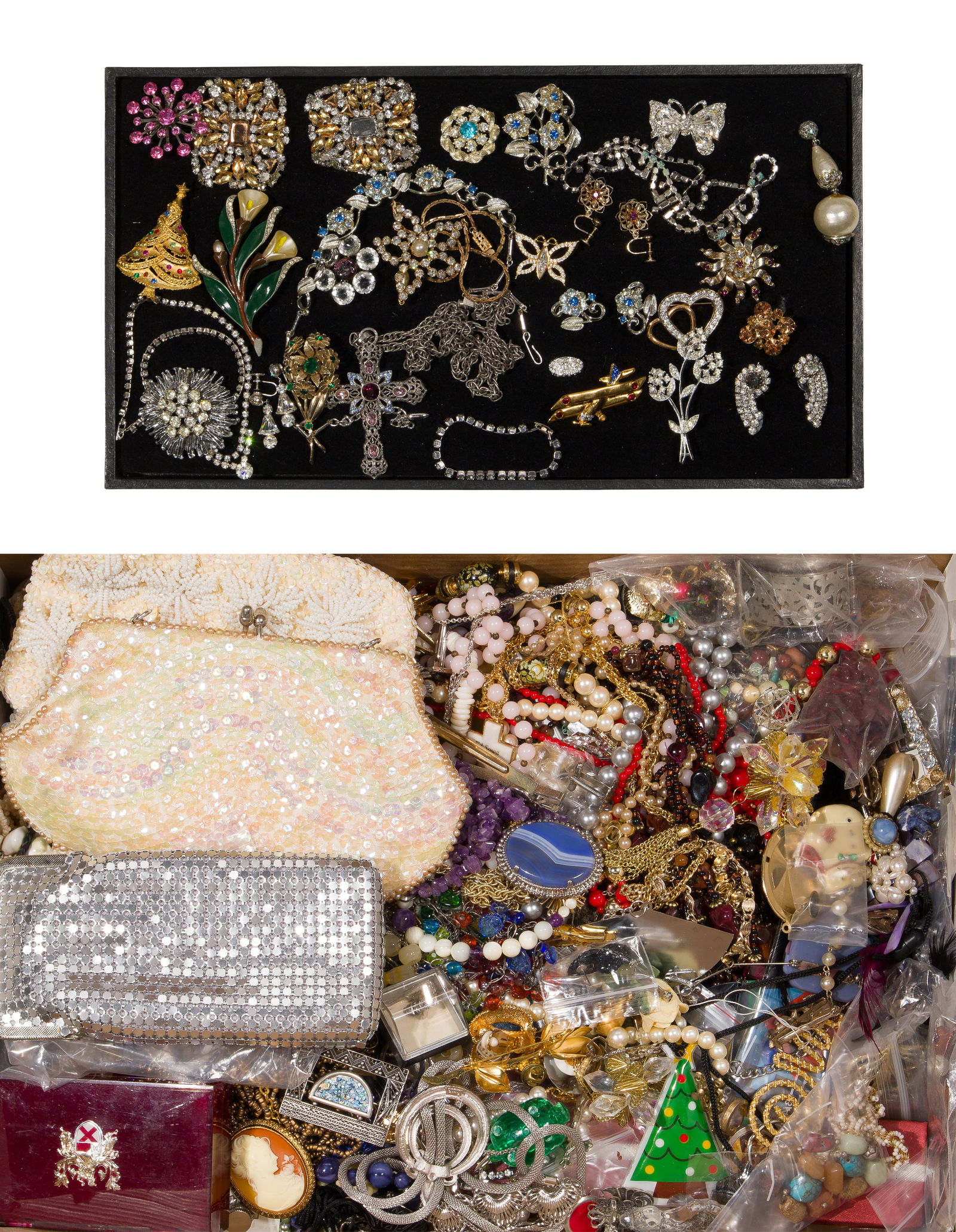 Rhinestone and Costume Jewelry Assortment (1 of 2)