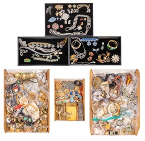 Rhinestone and Costume Jewelry Assortment