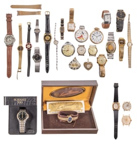 14k and 10k Gold Case and Costume Wristwatch Assortment