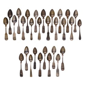 Coin and European Silver Spoon Assortment