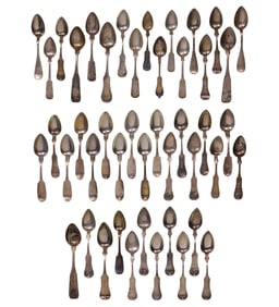 Coin and European Silver Spoon Assortment