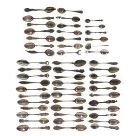 Sterling Silver Souvenir Spoon Assortment