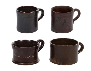 Attributed to Anna Pottery Frog Mug Assortment