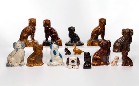 Stoneware and Pottery Spaniel Assortment