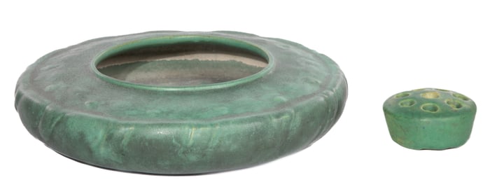 Teco Pottery Low Bowl