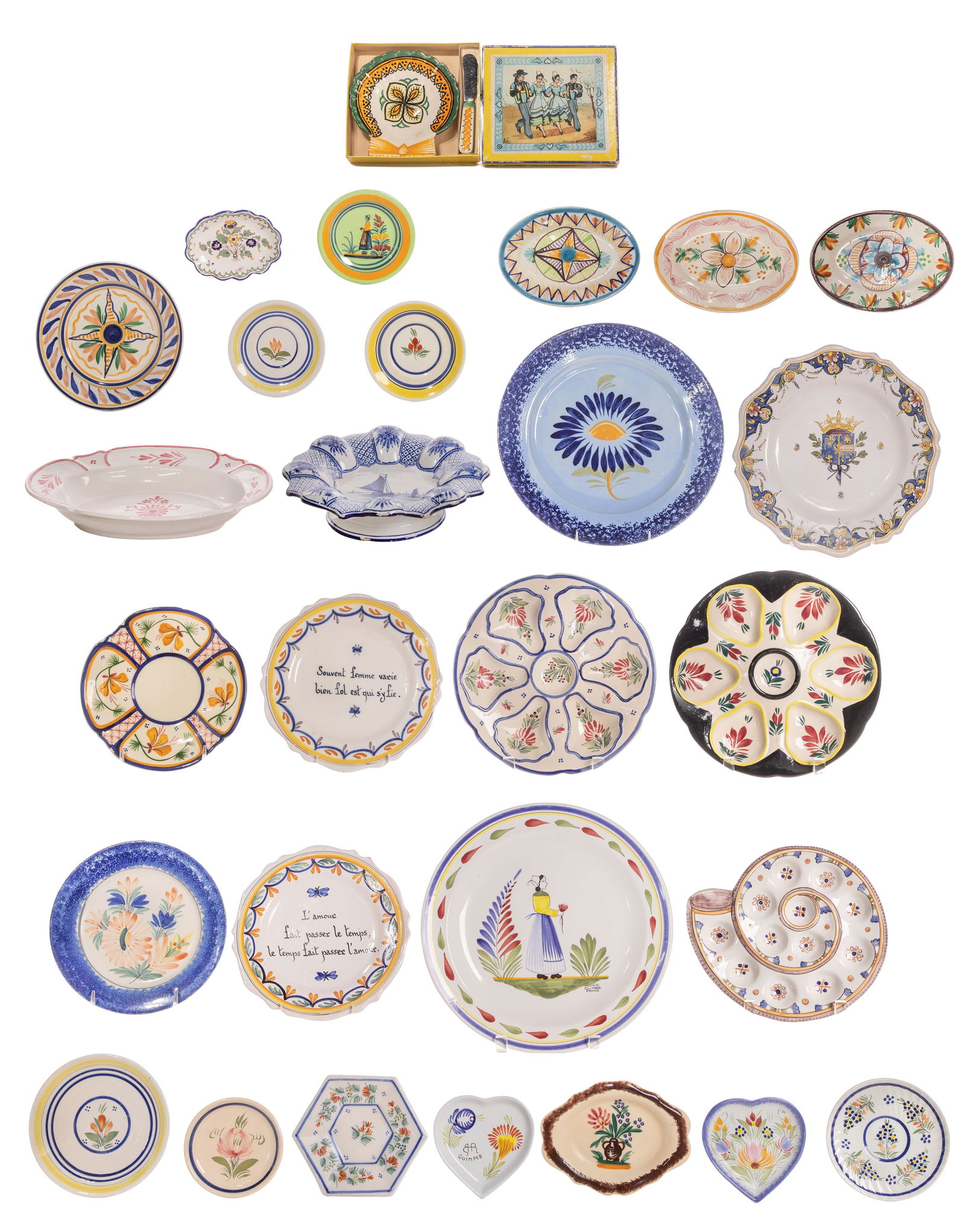 Quimper Pottery Assortment (1 of 1)