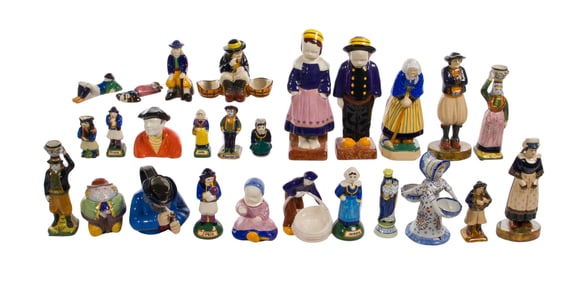 Quimper Pottery Figurine Assortment