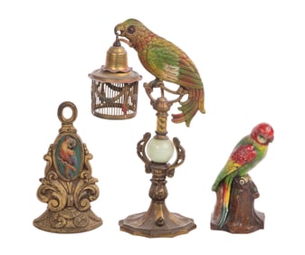 Art Deco Style Parrot Lamp