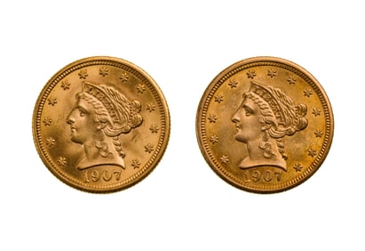 1907 $2 1/2 Gold