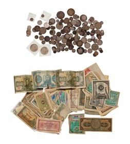 World Coin and Currency Assortment