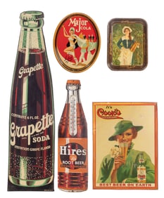Soda, Chocolate and Beer Metal Advertising Assortment