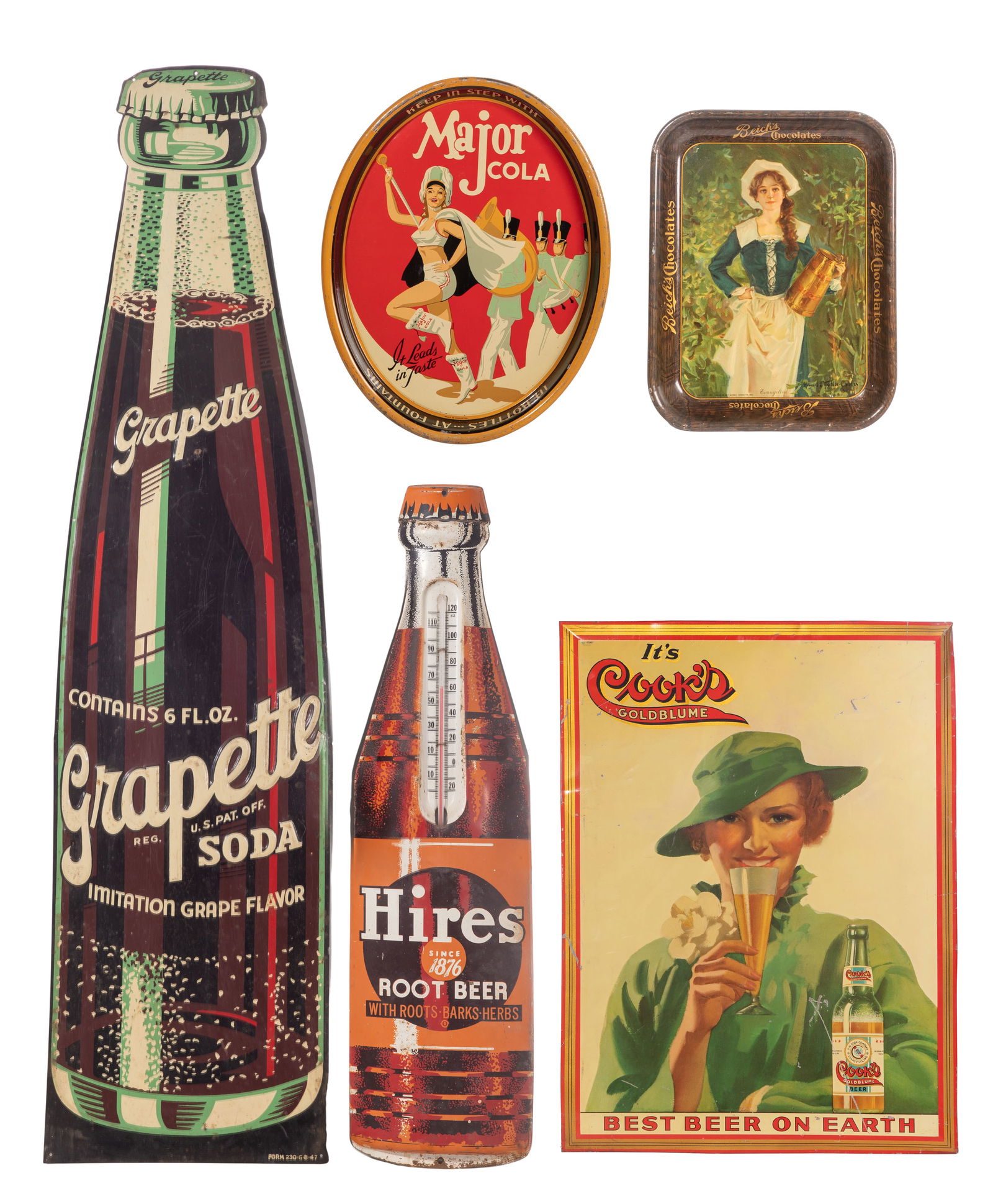 Soda, Chocolate and Beer Metal Advertising Assortment (1 of 2)