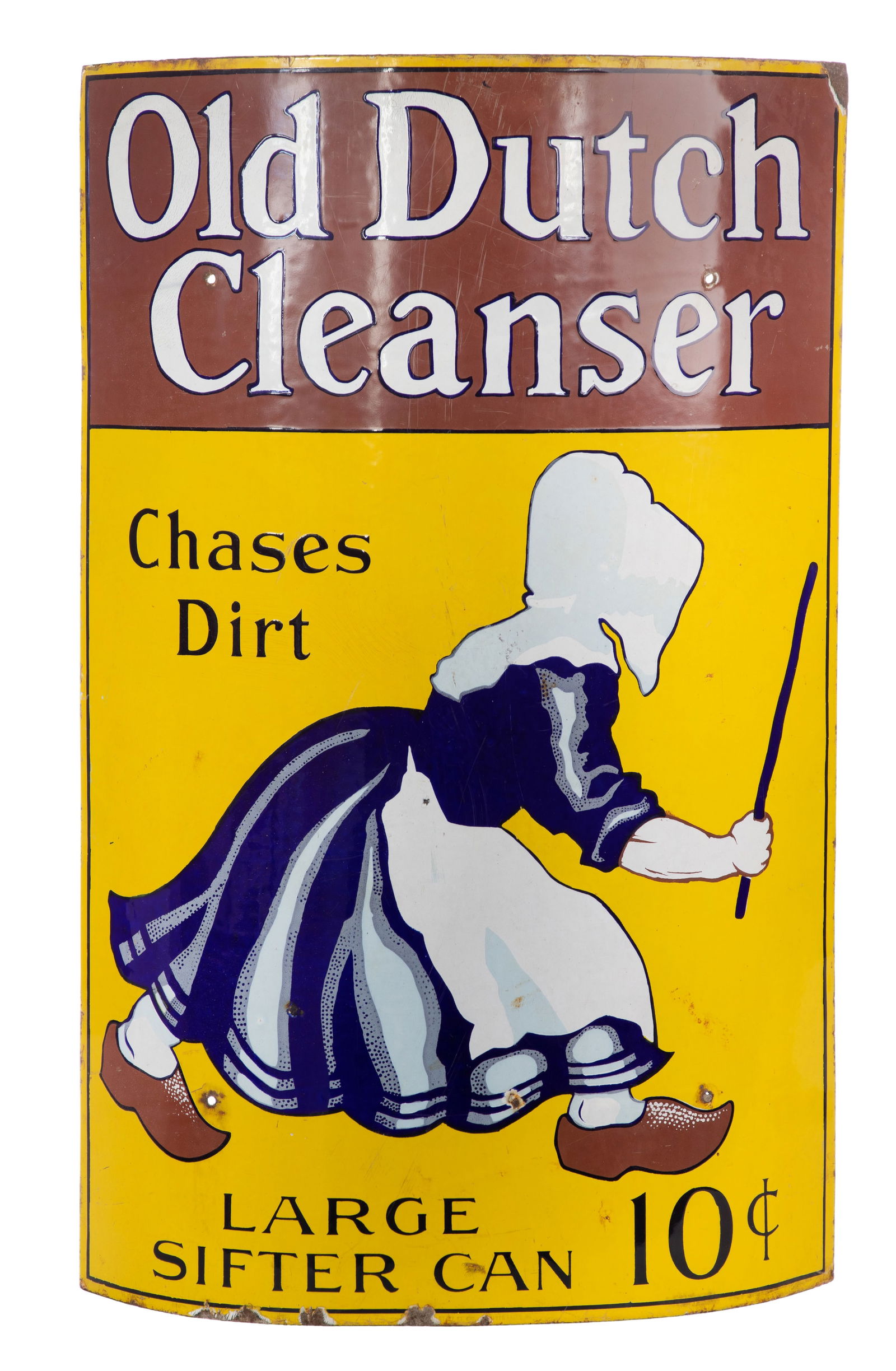 Old Dutch Cleanser Enameled Metal Advertising Sign (1 of 2)