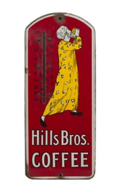 Hill Brothers Coffee Advertising Thermometer