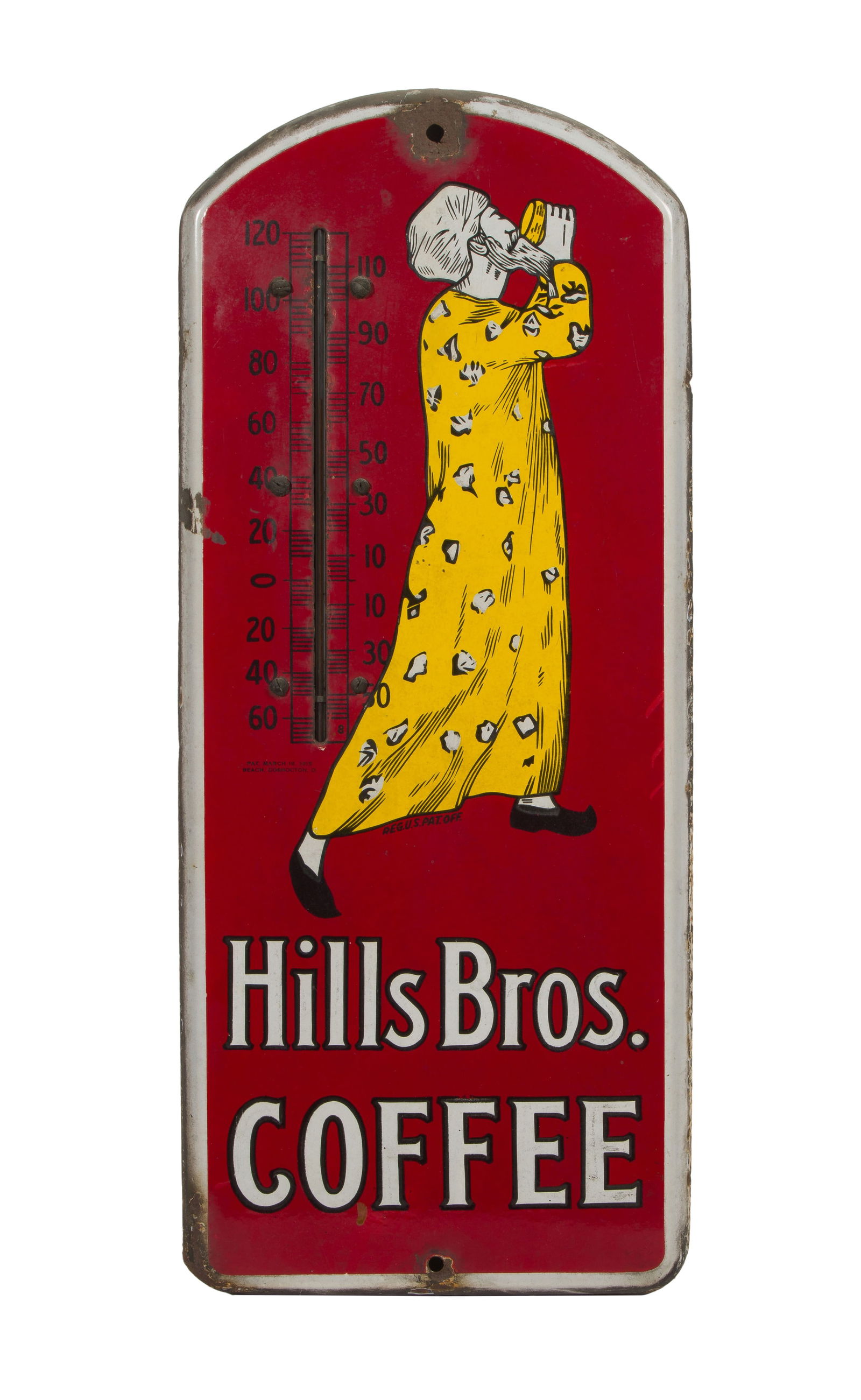 Hill Brothers Coffee Advertising Thermometer (1 of 2)