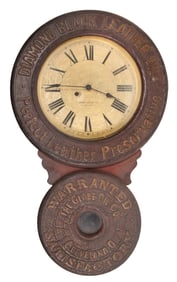 Baird Clock Co. for Globe Oil Advertising Wall Clock