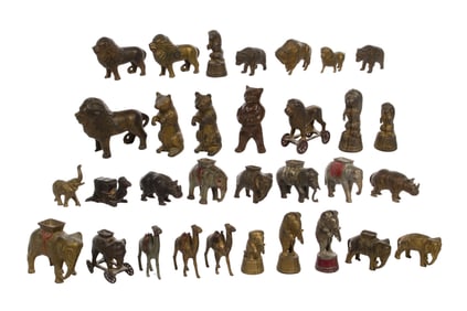 Cast Iron Animal Still Bank Assortment