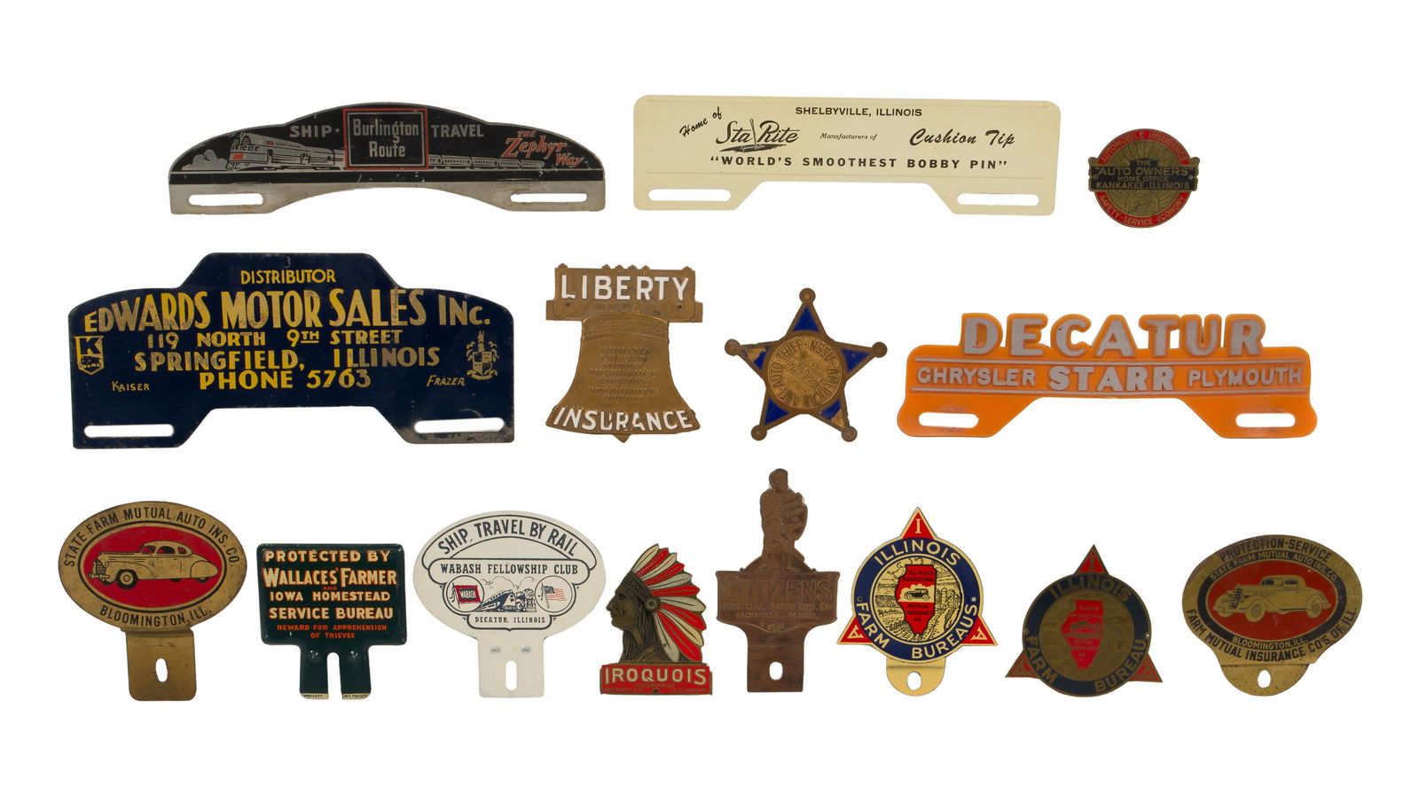 Automobile License Plate Toppers Assortment (1 of 4)
