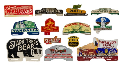 Automobile License Plate Topper Assortment
