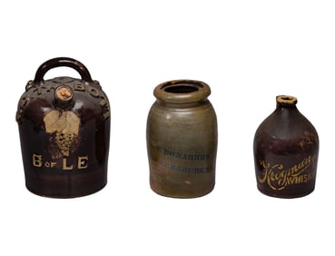 Stoneware Jugs and Crock