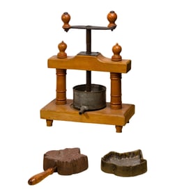 Brass Leaf Form Iron