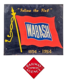 Railroad Single Sided Metal Signs