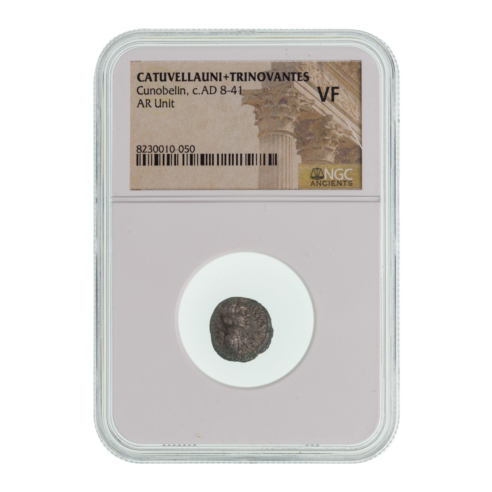 CATUVELLAUNI & TRINOVANTES, Cunobelin, c.AD 8-41, AR Unit VF NGC (1 of 2)