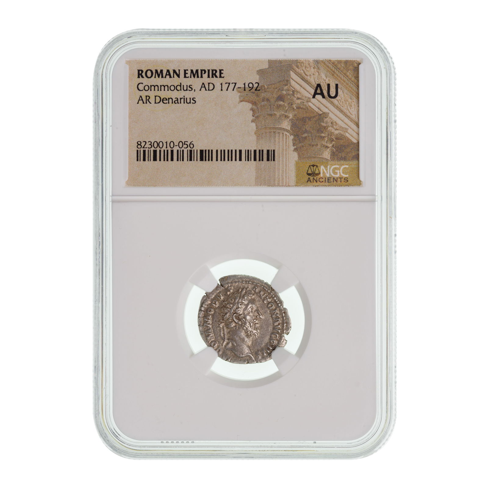 ROMAN EMPIRE, Commodus, AD 177-192, AR Denarius AU NGC (1 of 2)