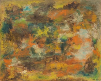 Felrath Hines (American, 1913-1993) Oil on Canvas