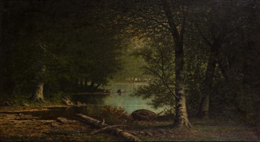 Carl Christian Brenner (American, 1838-1888) Oil on Canvas