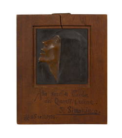 Giacinto Bardetti (Italian, 1879-1972) Bronze Plaque (1 of 3)
