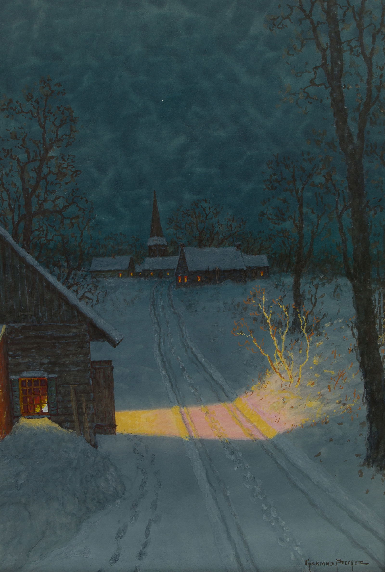 Gulbrand Sether (Norwegian / American, 1869-1941) Watercolor and Gouache (1 of 4)