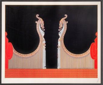 Romain de Tirtoff 'Erte' (Russian / French, 1892-1990) 'Aladdin and His Bride' Serigraph