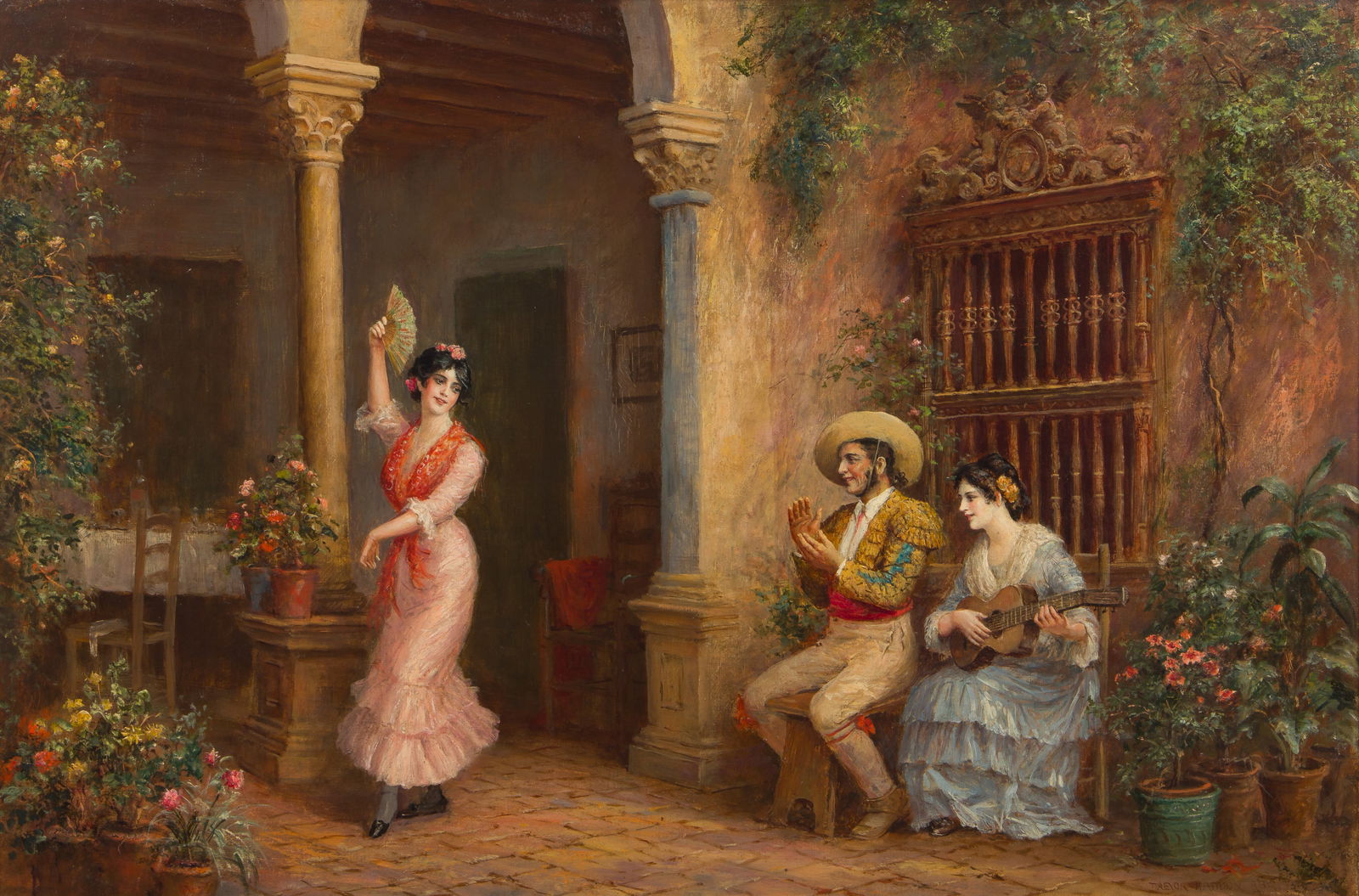 Trevor Haddon (English, 1864-1941) Oil on Canvas (1 of 4)