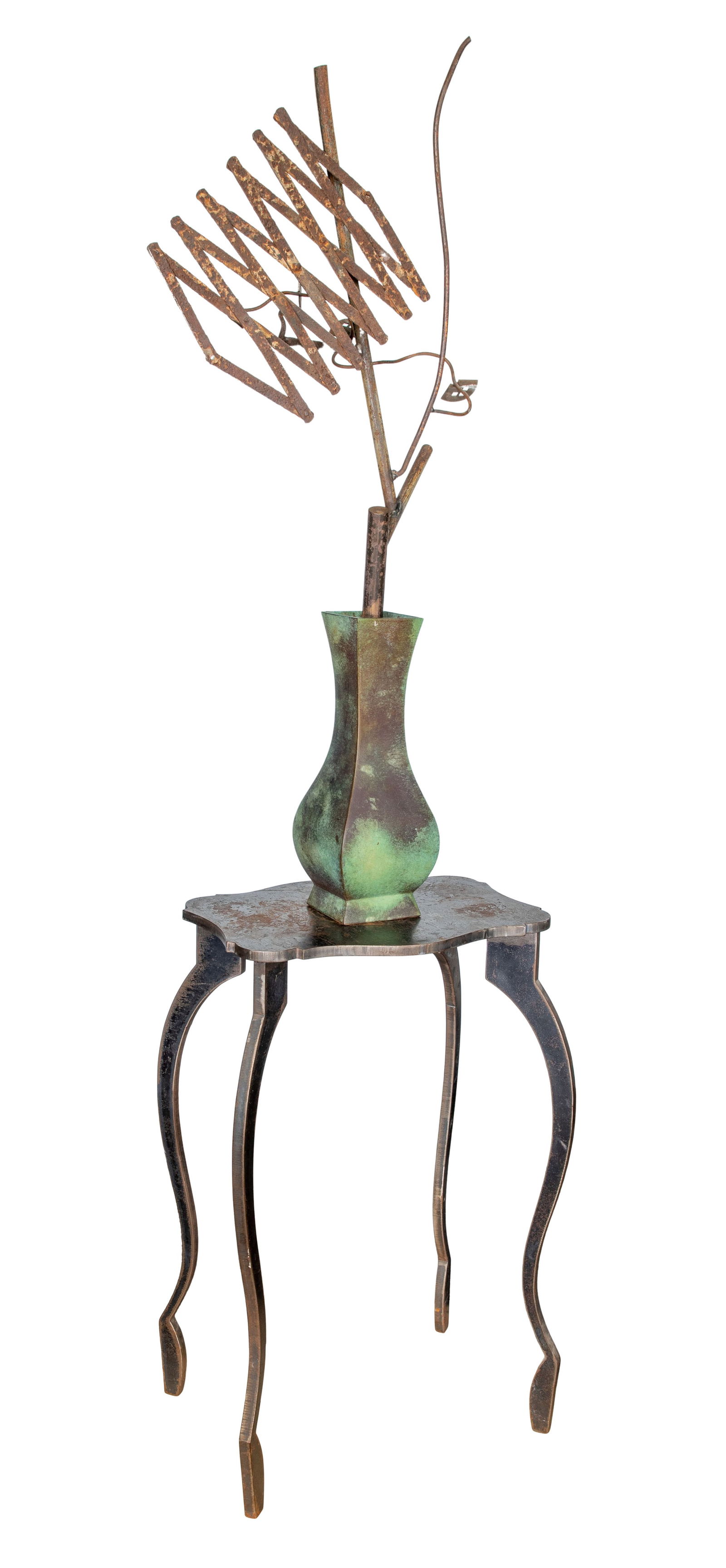 David Kimbell Anderson (American, b.1946) Welded Steel Sculpture on Table (1 of 4)