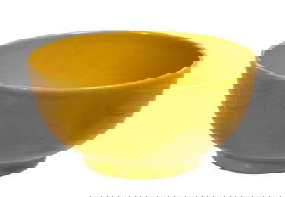 Chinese Yellow Glazed Porcelain Bowl (1 of 4)