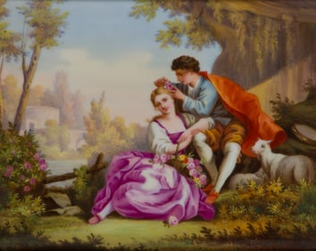 Hand Painted Porcelain Plaque