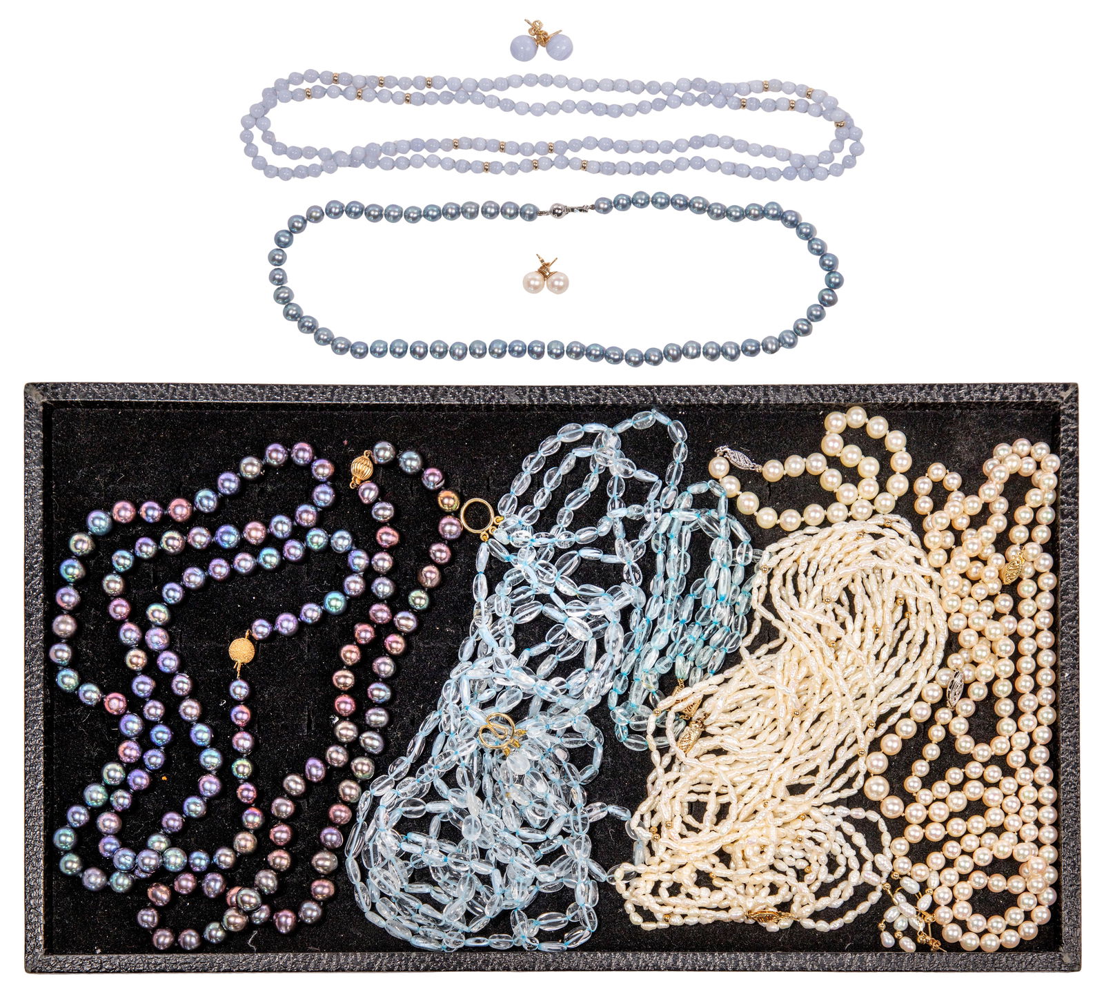 18k and 14k Gold and Pearl / Bead Jewelry Assortment (1 of 3)