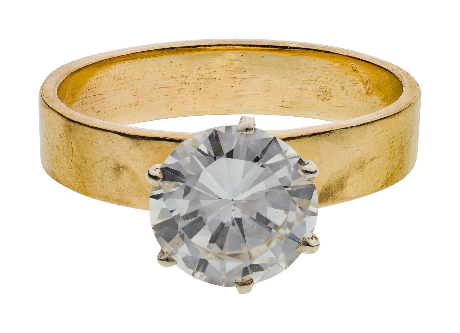 14k Yellow Gold and Diamond Engagement Ring (1 of 4)