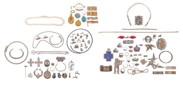 Gold, Silver, Rhinestone, Victorian and Costume Jewelry Assortment (1 of 8)