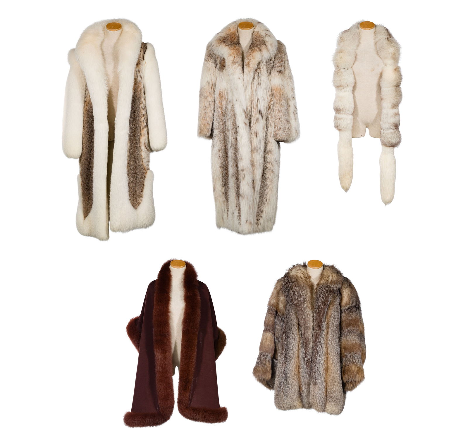 Lynx and Fox Fur Coat Assortment (1 of 9)