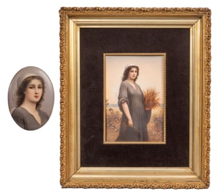 KPM Style Porcelain Plaques