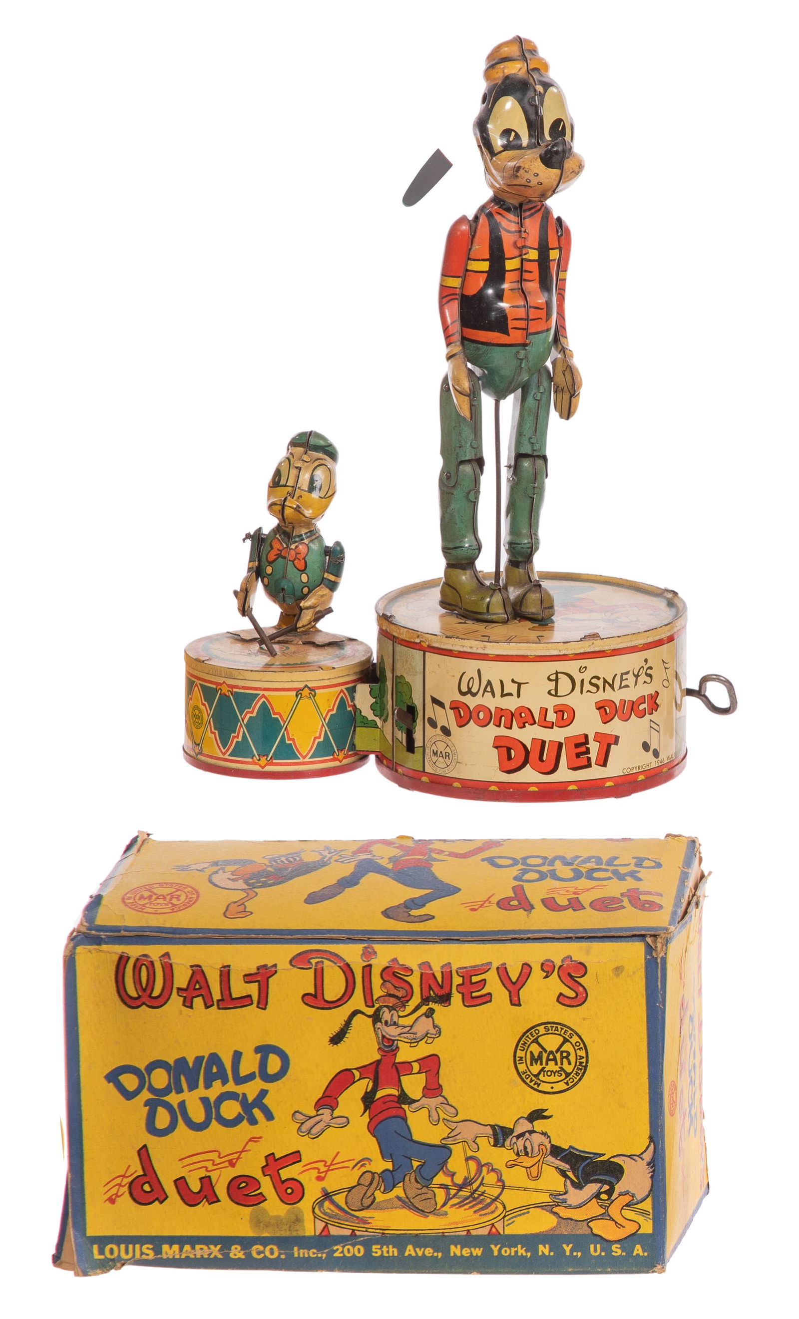Marx Walt Disney Donald Duck Duet Wind Up Toy (1 of 2)
