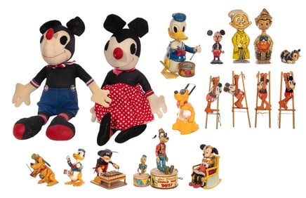 Disney Tin Litho and Toy Assortment