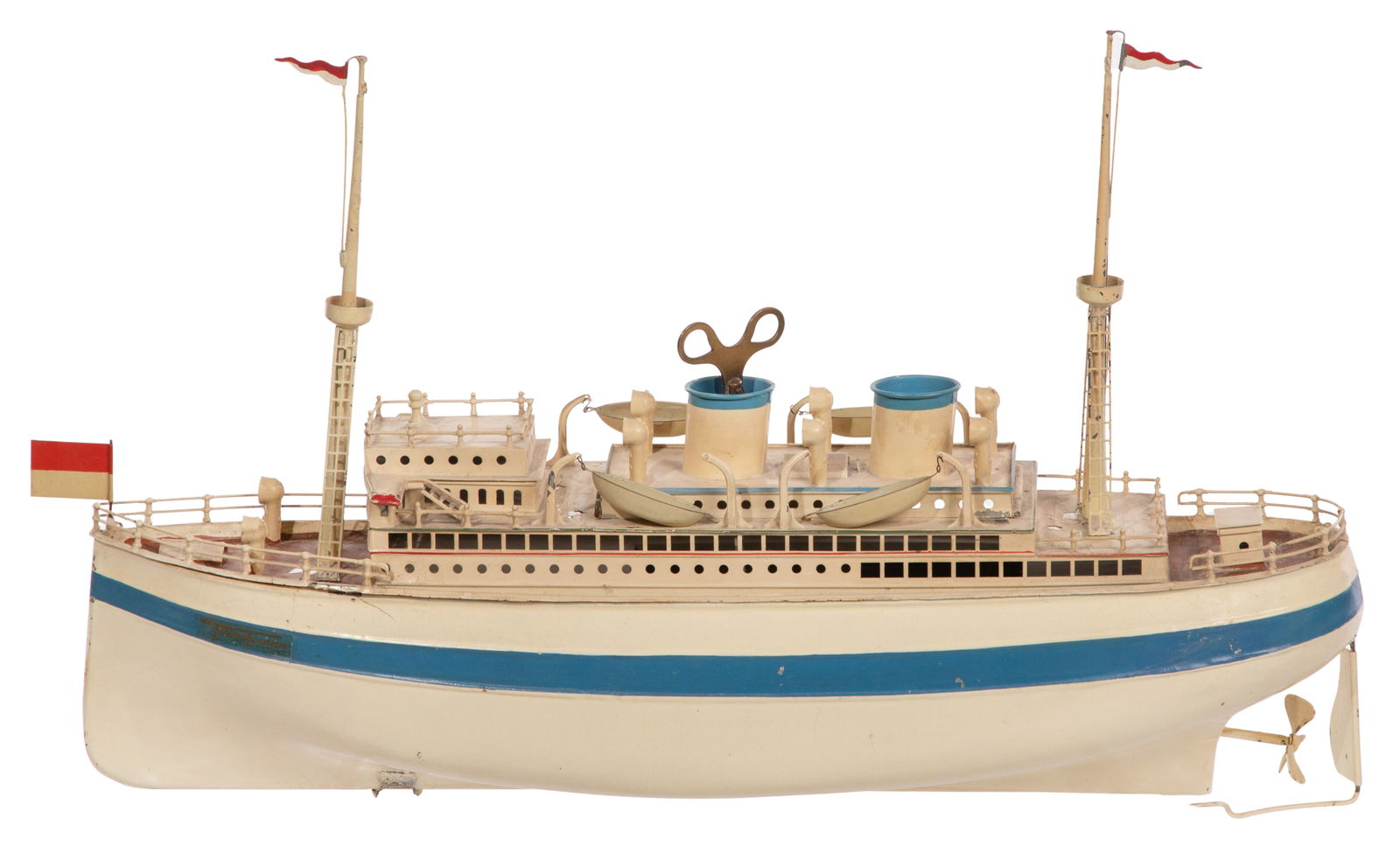 Fleischmann Ocean Liner Tin Litho Clockwork Toy (1 of 5)