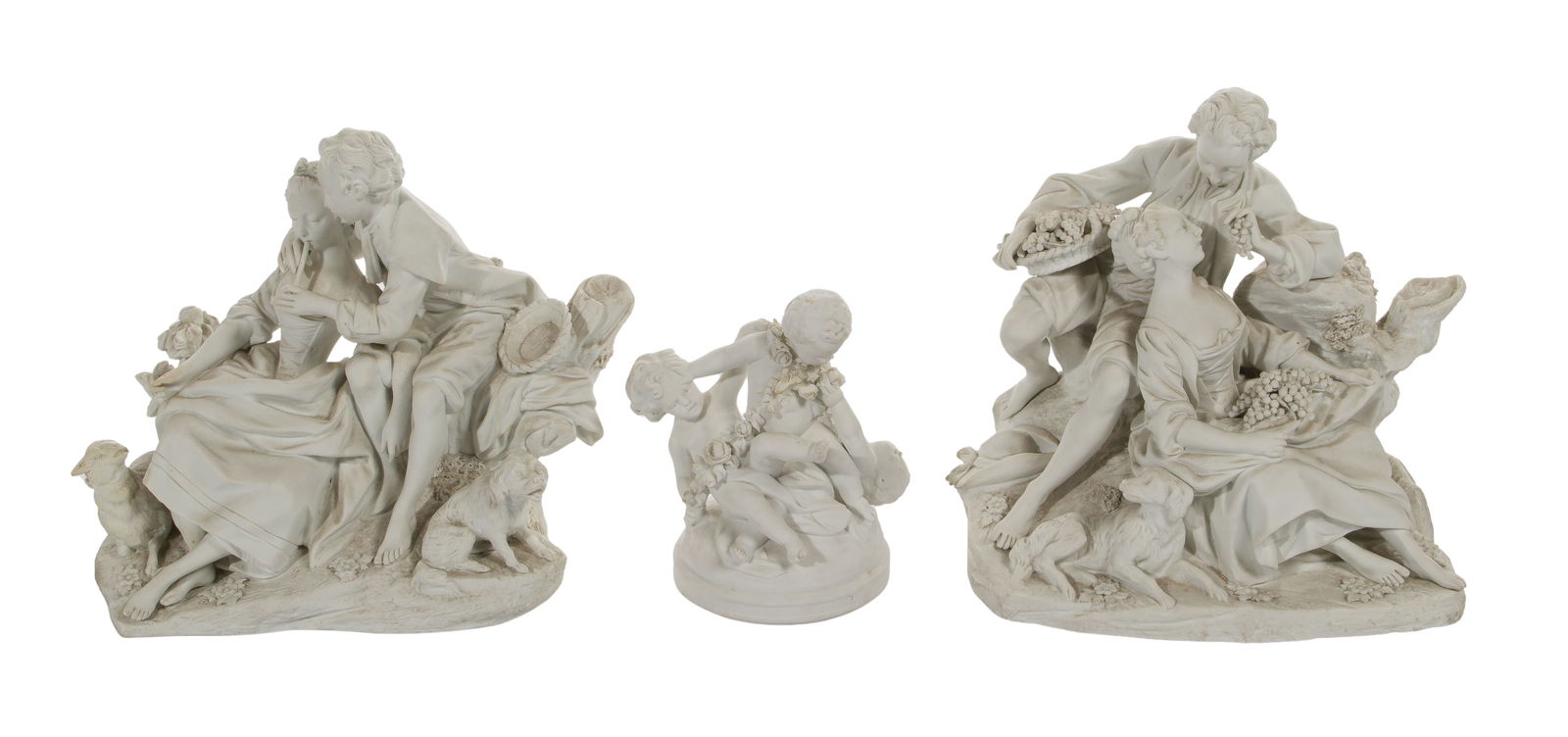 Sevres Porcelain Bisque Figurine Assortment (1 of 3)