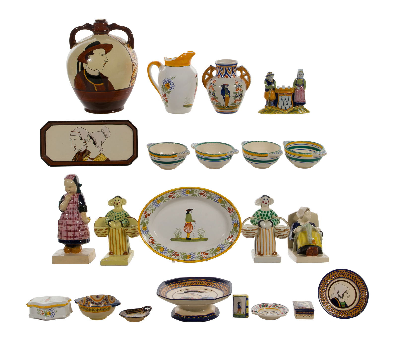 Quimper Pottery Assortment (1 of 1)